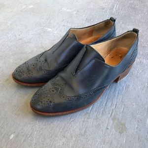 J Crew Leather oxford Loafer made in Italy
